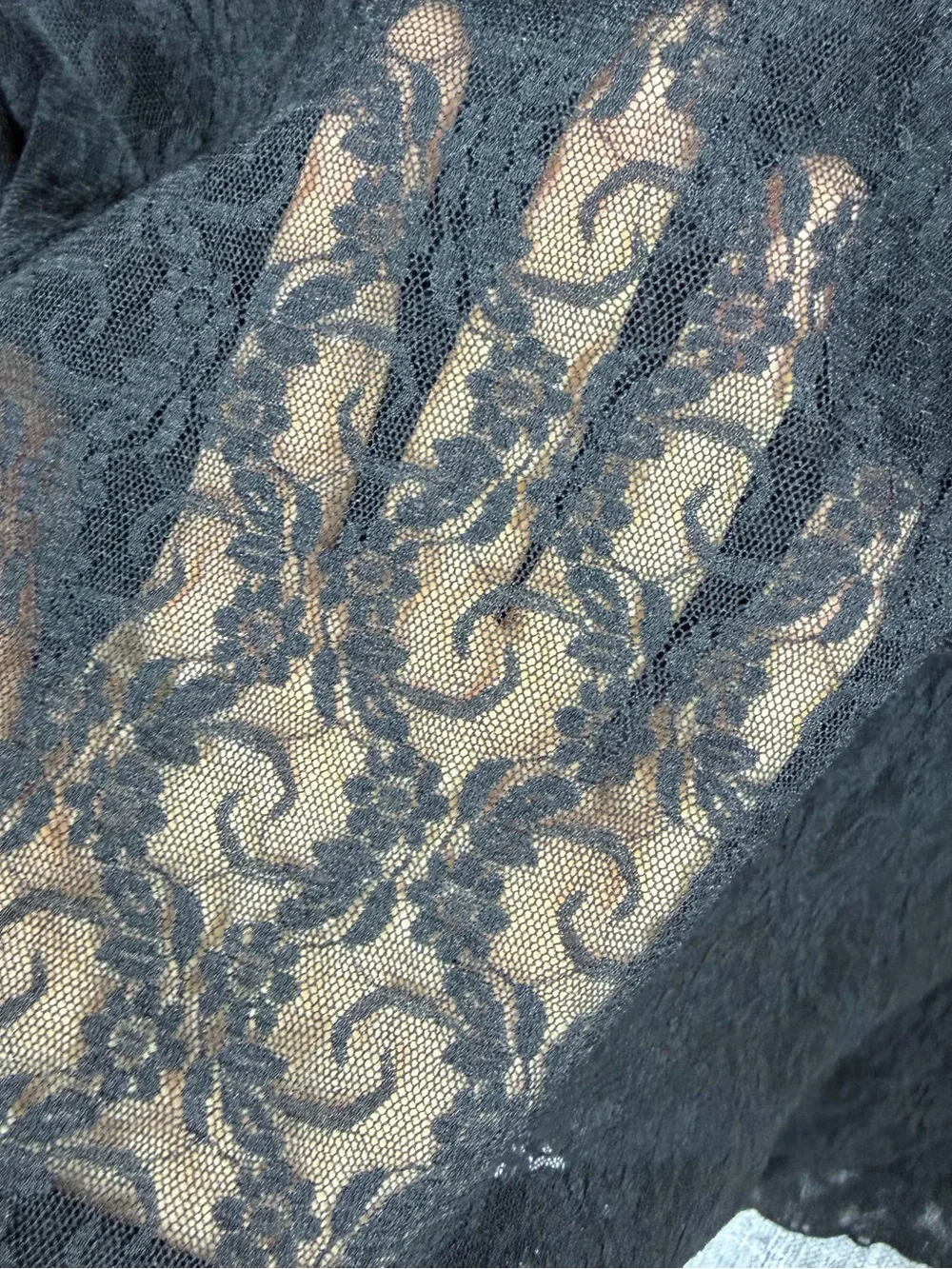 Black Lace Cami Slip Top - Women